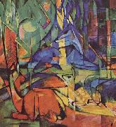 Franz Marc Rehe im Walde (II) oil painting reproduction